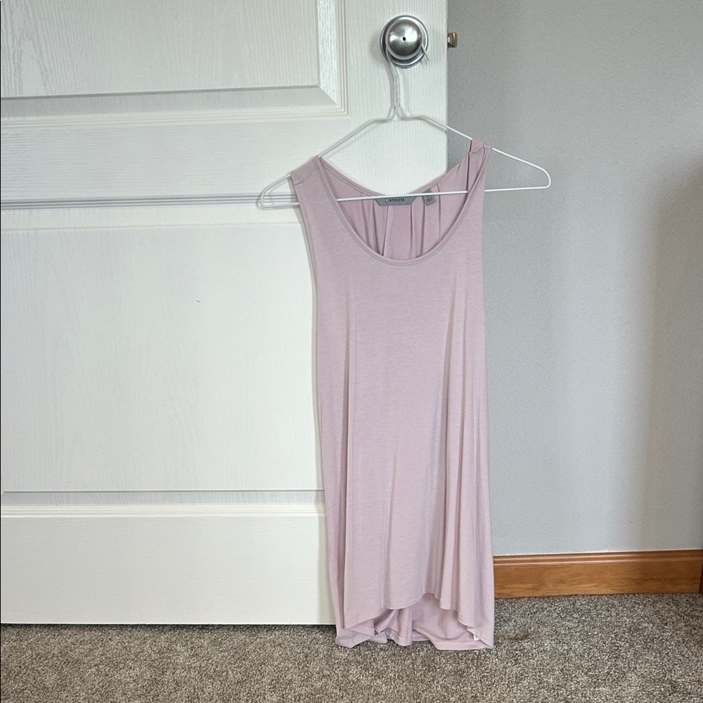 Athleta light pink tank top